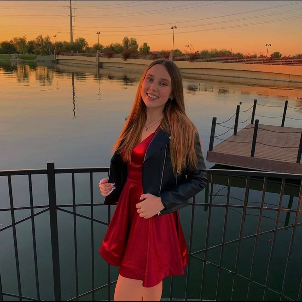 Teeze Me Red Satin Homecoming Dress